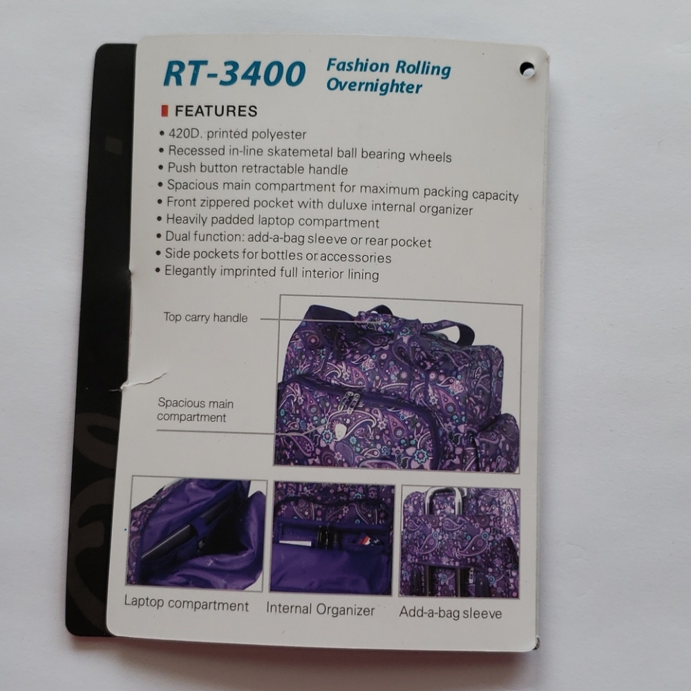 Rolling Overnighter Bag